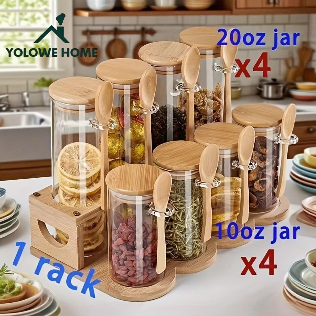 8-Piece Glass Storage Containe - огляд і ціна Food Storage Label