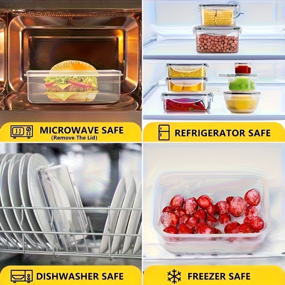 Set BPA-Free Airtight Food Con - огляд і ціна Food Storage Jars Plastic