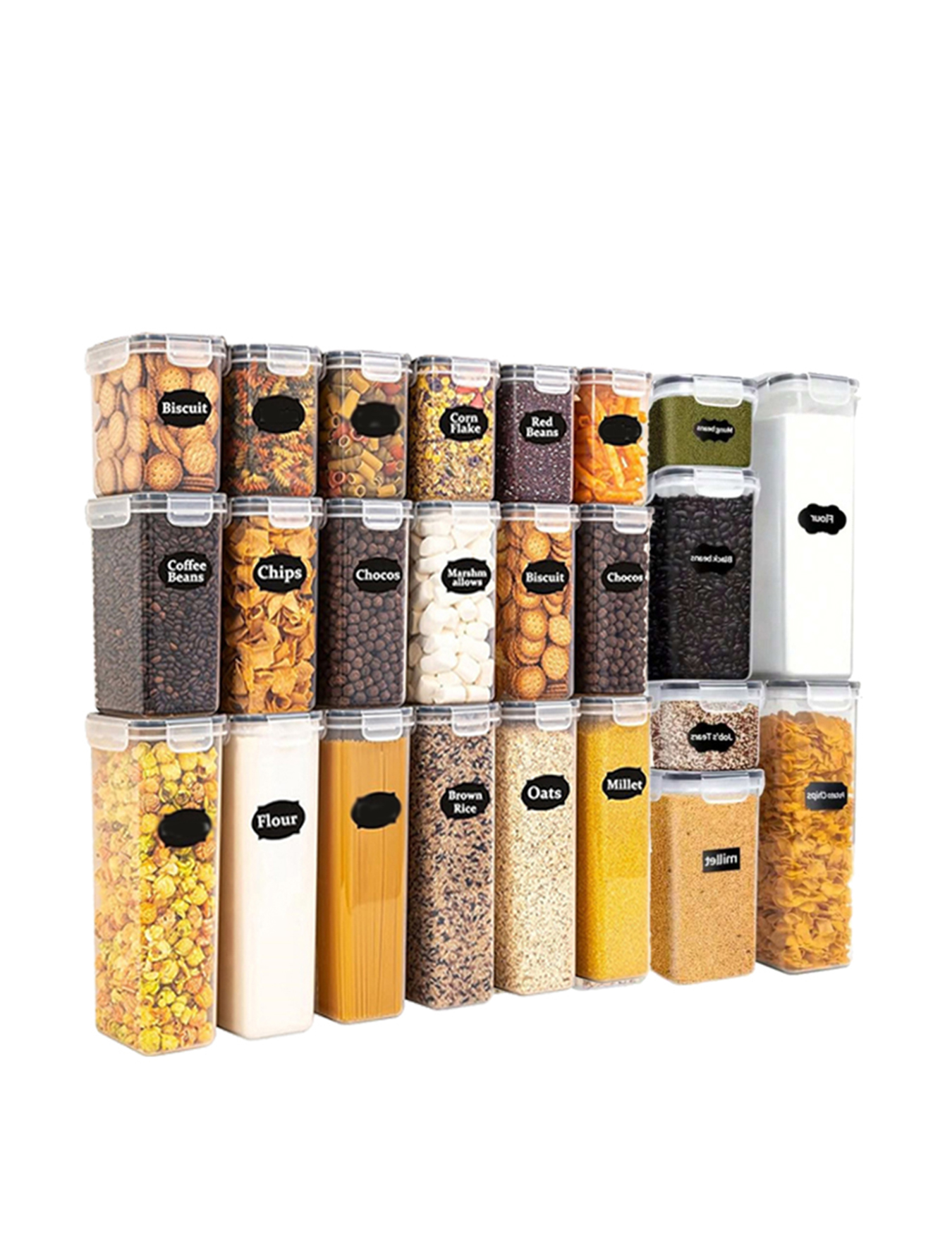 12pcs，Airtight food storage co - огляд і ціна Food Storage Jars Plastic