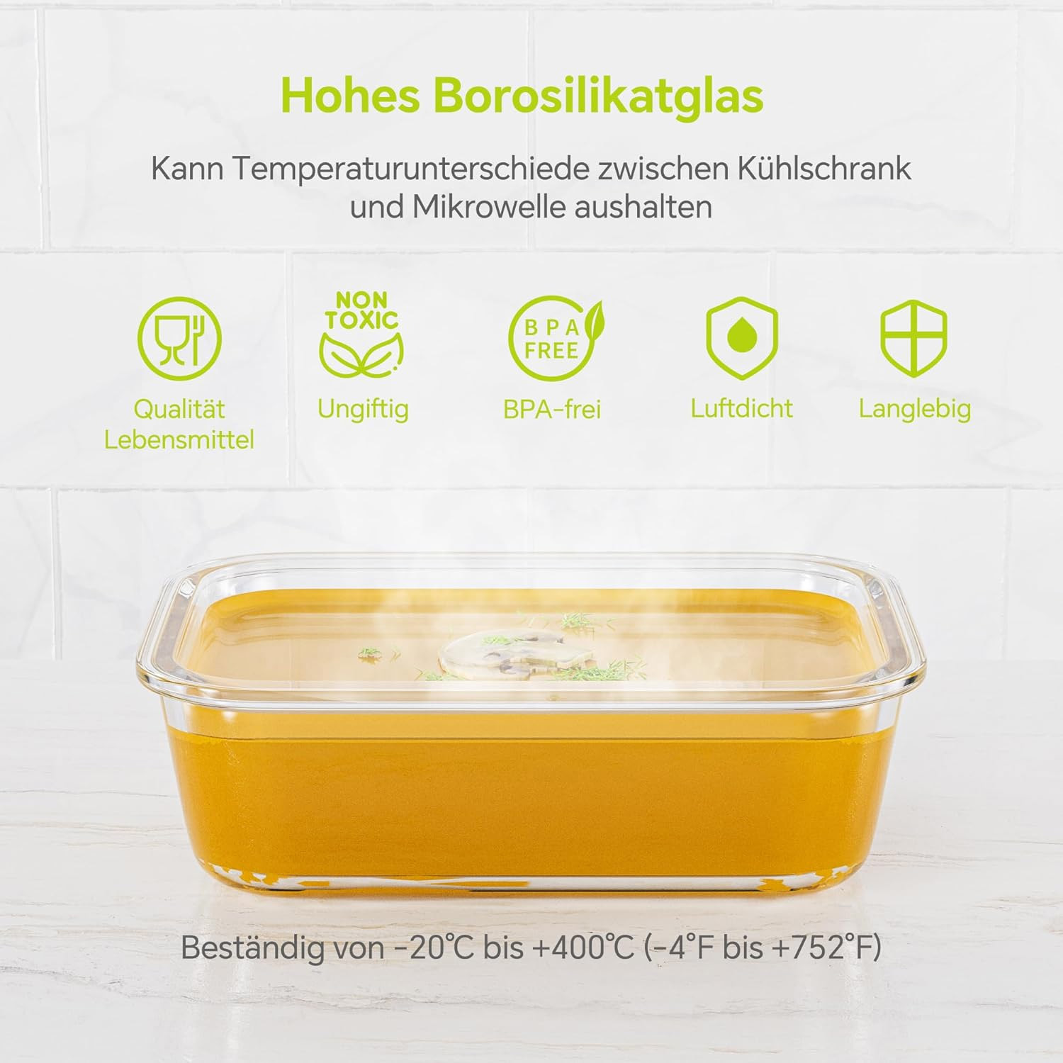 8-Pack Airtight Glass Food Sto - огляд і ціна Food Storage Stackable Containers