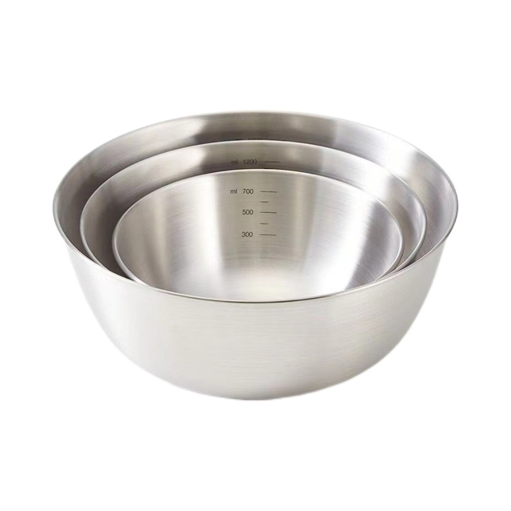 3pcs Stainless Steel Bowl Set  - огляд і ціна Food Storage Large