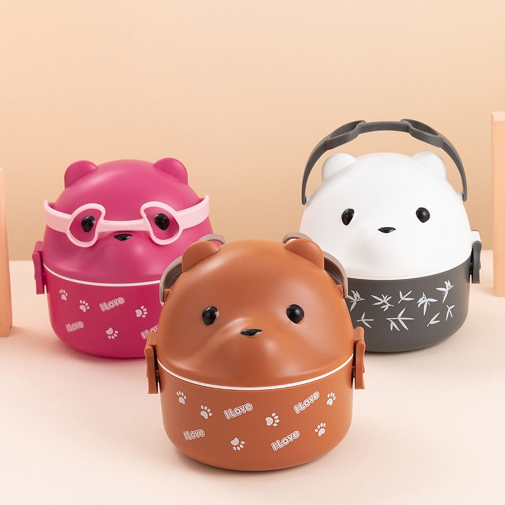1Pcs New Eyeglass Bear Thermal - огляд і ціна Food Storage Stackable Containers