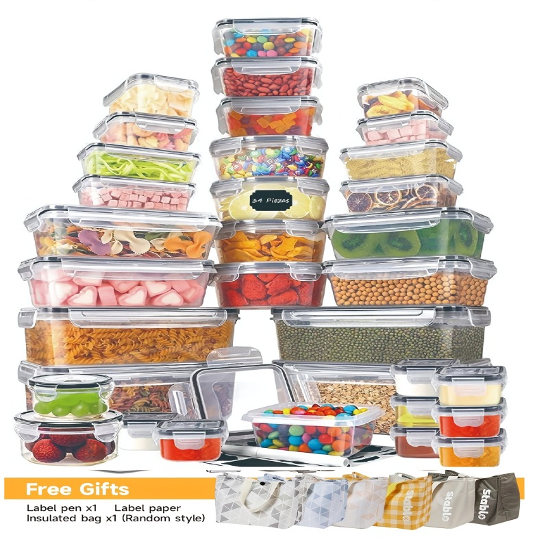 48PCS BPA-Free Food Storage Se - огляд і ціна Food Storage Containers Set