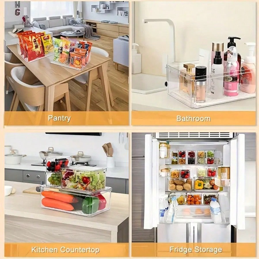 14 Pack Fridge Organizer, Stac - огляд і ціна Xmas Food Storage Containers