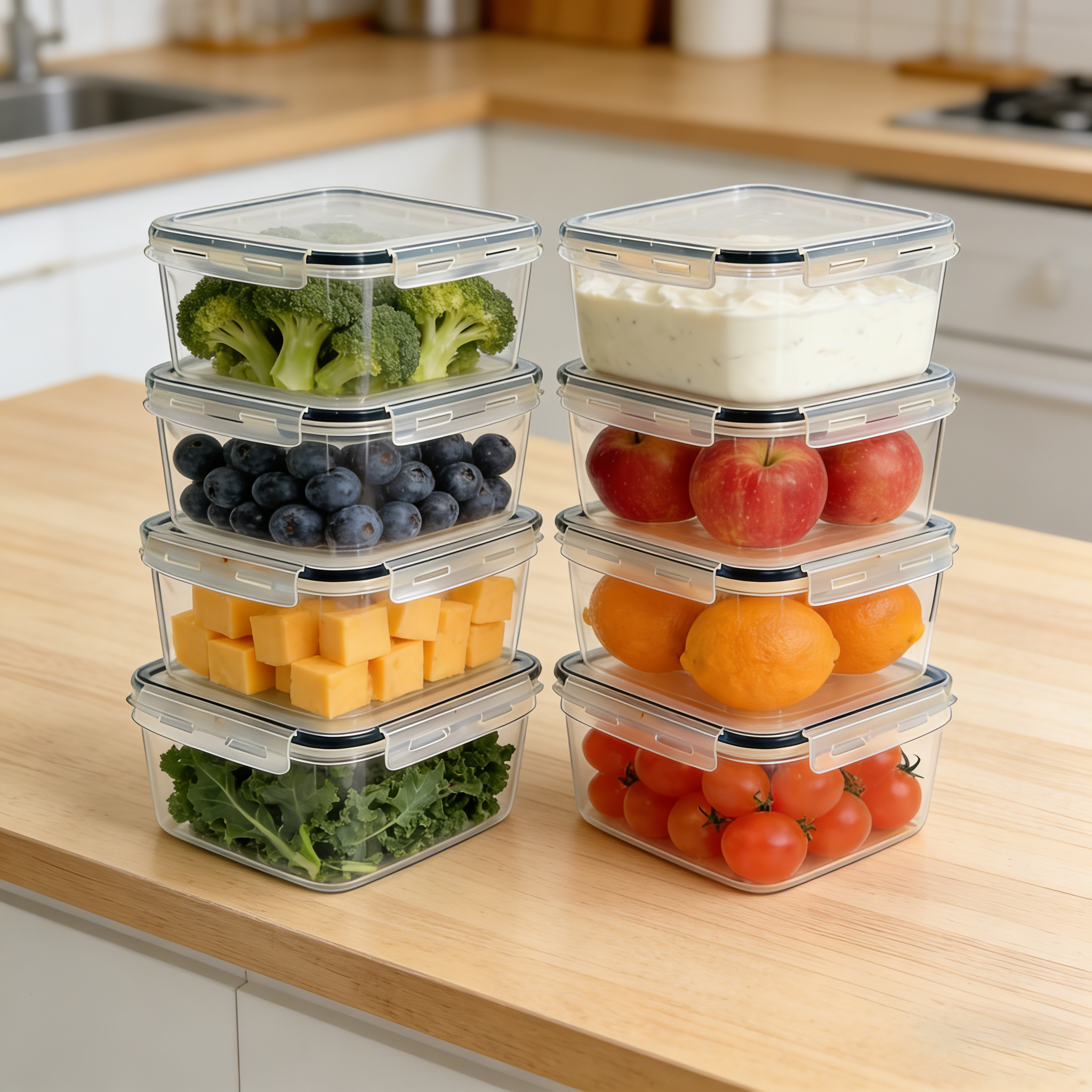 2L  2/4/6/8Pcs Large food cont - огляд і ціна Food Storage And Safety