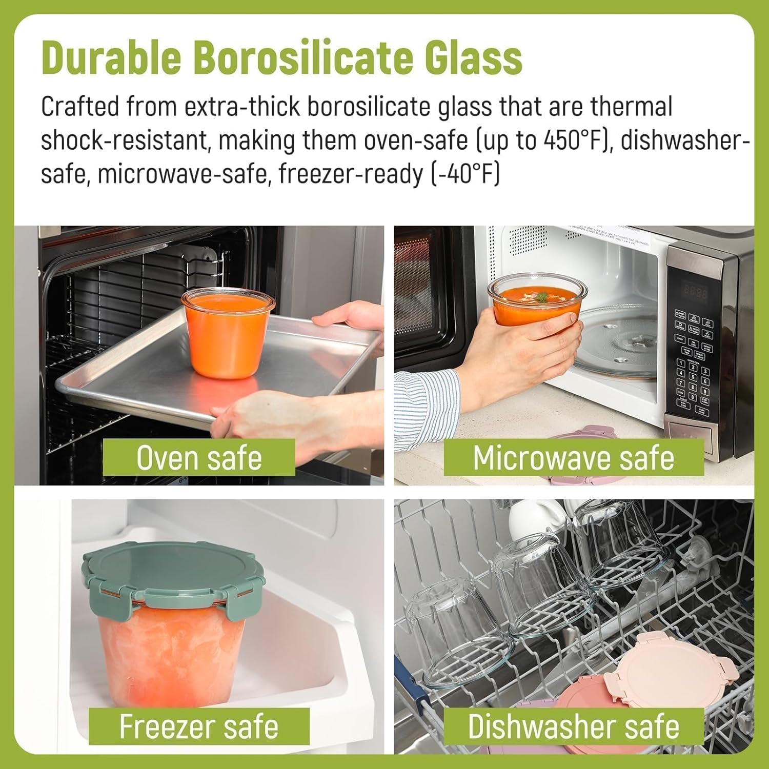 [UPGRADED LID] 6 Sets 3 Cup/24 - огляд і ціна Set Food Storage