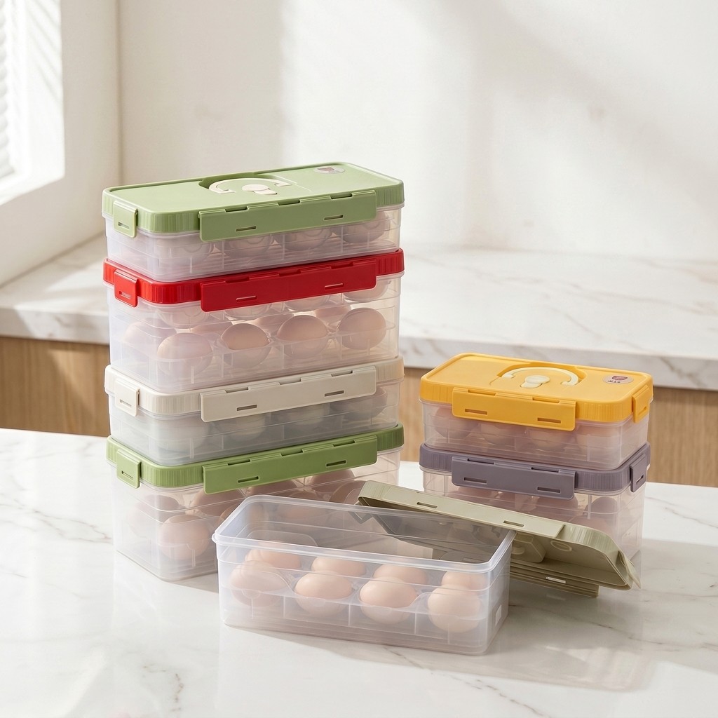 Stackable Egg Storage Box Refr - огляд і ціна Food Storage Stackable Containers