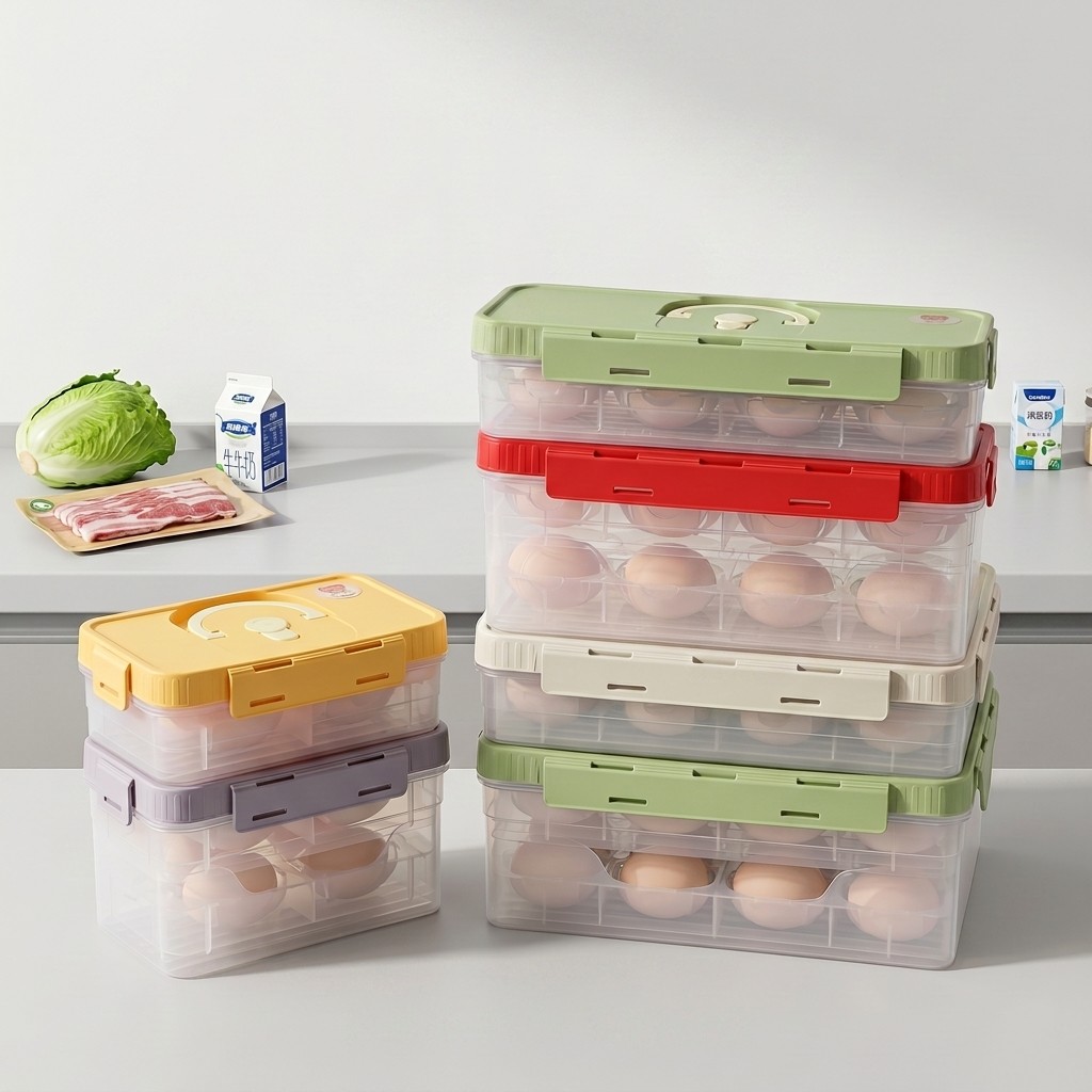 Stackable Egg Storage Box Refr - огляд і ціна Food Storage Stackable Containers