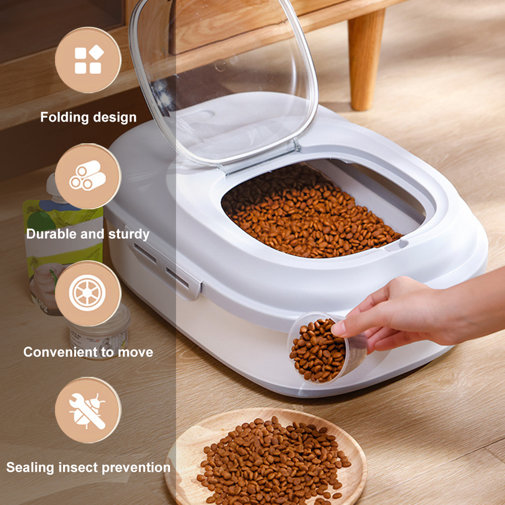 Collapsible Dry Cat Food Box 2 - огляд і ціна Food Storage Box Large