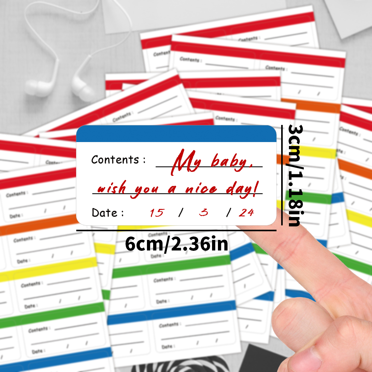 10 Sheets/Pack Freezer Labels  - огляд і ціна Food Storage Label