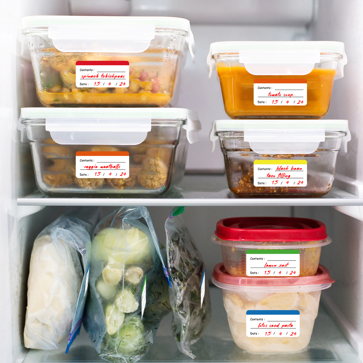 10 Sheets/Pack Freezer Labels  - огляд і ціна Food Storage Label