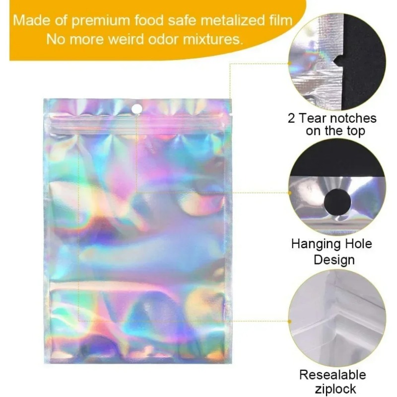 Laser Sealing Bags Holographic - огляд і ціна Food Storage Plastic Bag